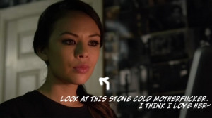 Mona: Did Spencer say something to you?
