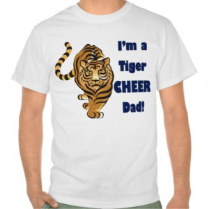 Tiger Cheer Dad T-shirts #sport #tshirt