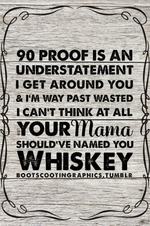 Your Mama Should’ve Named You Whiskey - Luke Bryan