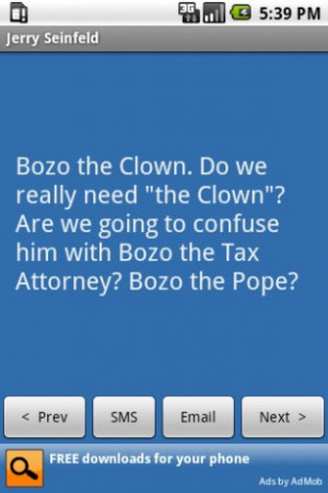 View bigger - Jerry Seinfeld Jokes for Android screenshot