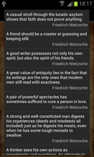 View bigger - Friedrich Nietzsche Quotes for Android screenshot