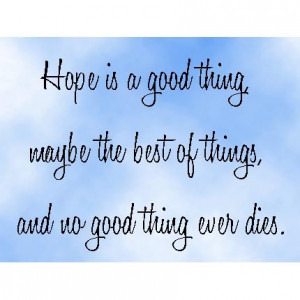 shawshank redemption quotes hope