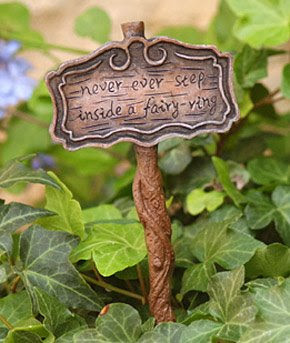 got this cute little sign post last year for my Fairy Garden. So now ...
