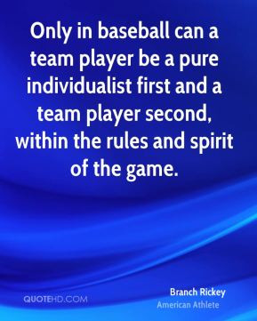 can a team player be a pure individualist first and a team player ...