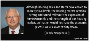 and starts have cooled to more typical levels, the housing market ...