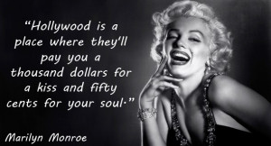 Marilyn monroe hollywood quote1