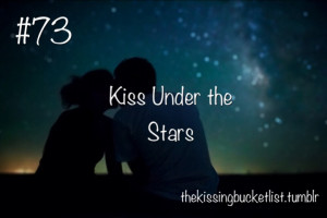 Kiss under the stars