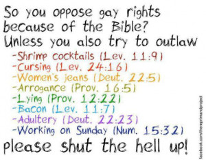 Anti-Gay/Anti-Religious Bigotry on Facebook