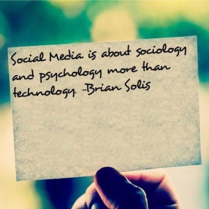 SocialMedia is not about #technology.