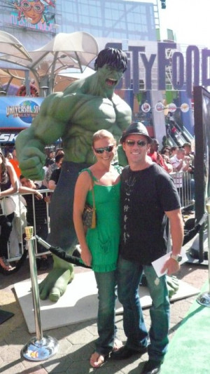 ... wife Rhonda Notary at the Hollywood Primer of 'The Incredible Hulk