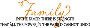 quotes about family strength