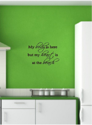 ... beach..... Beach Wall Quotes Words Sayings Removable Wall Lettering. $
