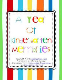 My Kindergarten Scrapbook / Yearbook / Memory Book - Kindergarten