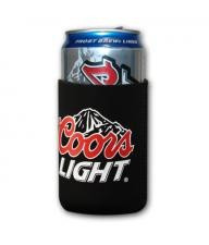 Coors Light Classic Logo Black Can Koozie