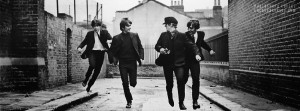 Vintage The Beatles Running Picture