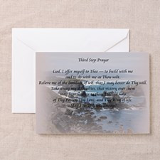 Third Step Prayerr Greeting Card for
