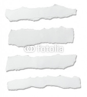 blank paper background. white paper ripped message