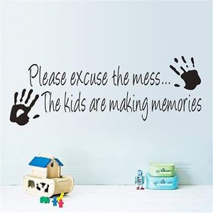 ... -Kids-making-Memories-PVC-Quote-Wall-Sticker-Wall-Decor-Letters-Decal