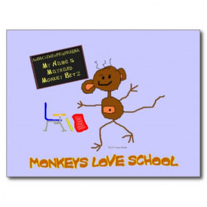Monkeys Love School Post