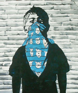 banksy-quote-oil-painting-large-canvas-art-winnie-pooh-boy-1200mm-x ...