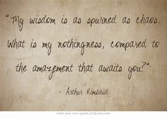 Arthur Rimbaud Quotes
