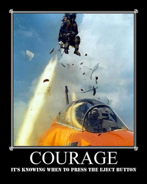 Courage Motivation Parody Poster | Online Motivational Quotes