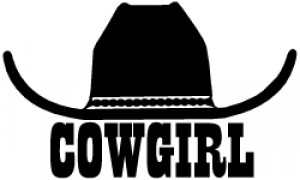 Cowgirl Hat Sticker