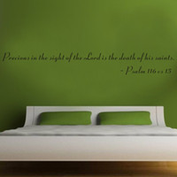 christian Bible Wall Quote Removable Vinyl Decal Stickers Precious in ...