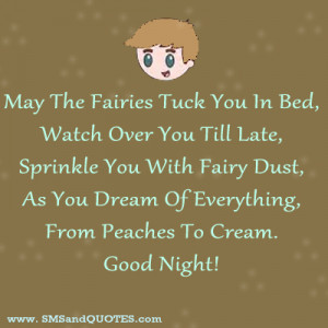 May The Fairies Tuck You In Bed,