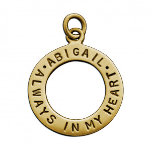 Gold Personalized Memorial Charm