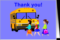 Thank you - School Bus Driver card - Product #127337