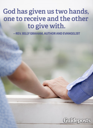 helping others quote Billy Graham giving