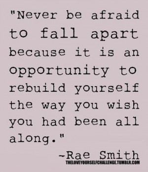 Great way to look at starting over.