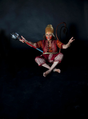 Jamila Gavin as Hanuman the monkey god from the Ramayana. Photograph ...