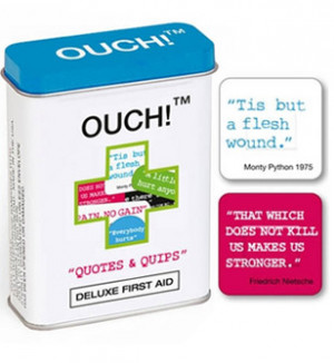 ... Gifts / Products > Unique Band Aids > Ouch! Quotes and Quips Band Aids