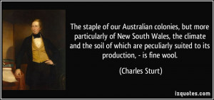 The staple of our Australian colonies, but more particularly of New ...