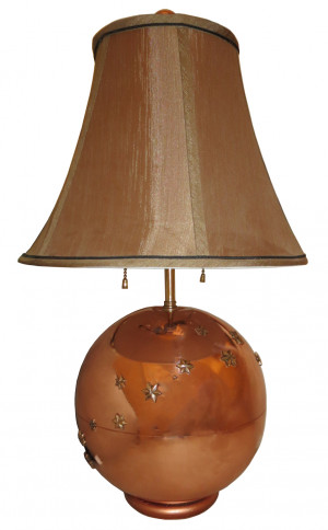 Copper Art Deco Lamps