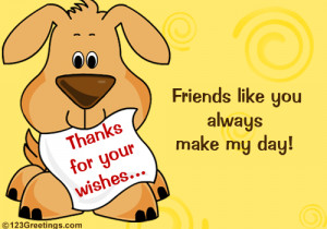 Thank You Friendship Cards, Friends Thankful Wishes