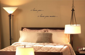 Love you more… Vinyl wall art Inspirational quotes and saying home ...