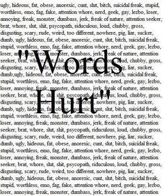 ... lose faith please stop bullying more stay strong # wordshurt words