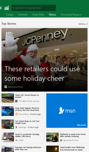 MSN Money- Stock Quotes & News- screenshot
