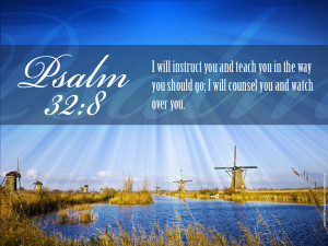 Psalm 32:8 – God Guides us Papel de Parede Imagem