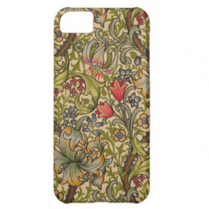 Vintage Golden Lilly Floral Design iPhone 5C Case