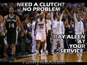Ray Allen Clutch Solution for your Choking problem