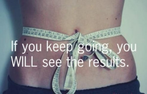 if you keep going you will see the results