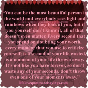 Never Doubt Your Own Worth..