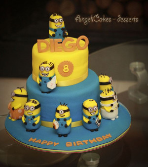 ... Minion Cakes, Hayden Birthday, Cakesdecor Com, Cake Minions, Birthday