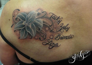 tattoos of childrens names for women | ... tattoos flower tattoos ...