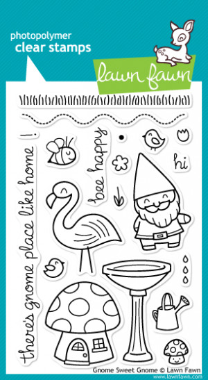With a garden gnome, flamingo, and more, this set of 20 clear stamps ...