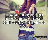 Go Back > Pix For > Quotes About People Talking Behind Your Back